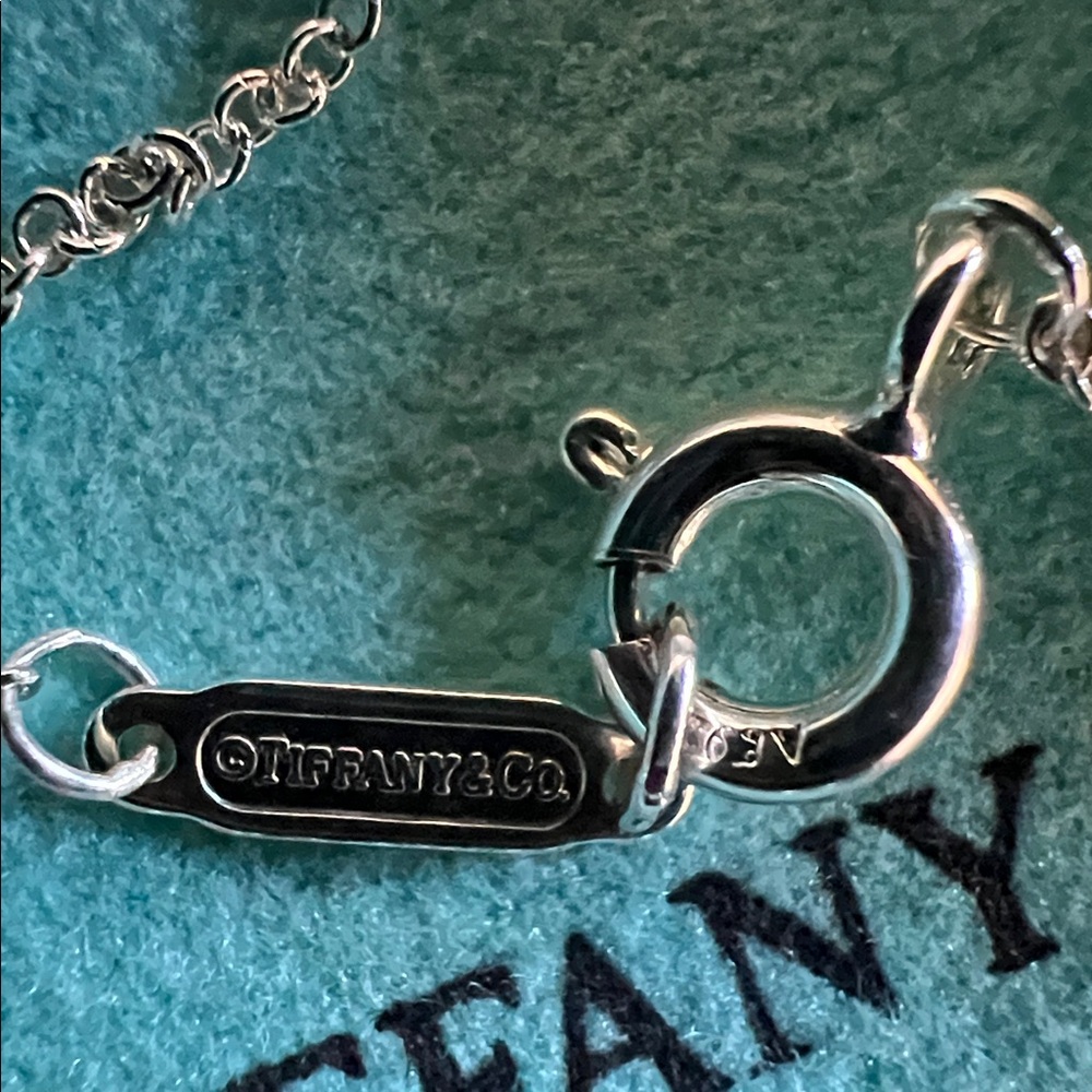 Tiffany double mini heart sterling necklace - Picture 5 of 7